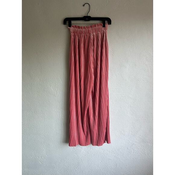 Anthropologie Endless Rose Womens Pleated Velvet Casual Wide Leg Pants, … - Picture 10 of 11